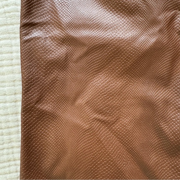 Danielle Bernstein Faux Leather pants with zipper closure texture faux snakeskin - Picture 11 of 11